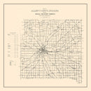 Vintage Map of Allen County, Indiana 1910