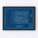 Vintage Map of Allen County, Indiana 1936
