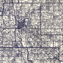 Vintage Map of Bartholomew County, Indiana 1925