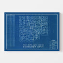 Vintage Map of Bartholomew County, Indiana 1936