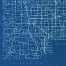 Vintage Map of Bartholomew County, Indiana 1936