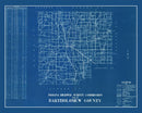 Vintage Map of Bartholomew County, Indiana 1936