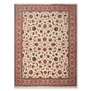 9x12 Ivory, Rose Hand Knotted 100% Wool 300 KPSI Masterpiece Pakistani Oriental Area Rug