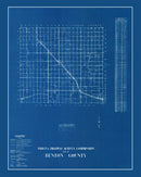 Vintage Map of Benton County, Indiana 1936