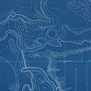 Vintage Big & Little Chapman Lakes, IN Map 1922