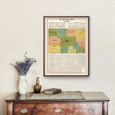 Vintage Map of Boone County, Indiana 1910