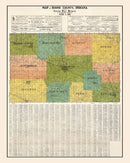 Vintage Map of Boone County, Indiana 1910