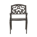 Cast Aluminum Dining Chair With Hand Crafted Details - Copper by HouseOfZazla
