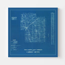 Vintage Map of Carroll County, Indiana 1936