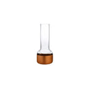 Contour Bud vase with Clear Top and Copper Base by NUDE USA