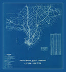 Vintage Map of Clark County, Indiana 1936