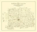 Vintage Map of Clinton County, Indiana 1911