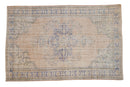 6x9.5 Vintage Distressed Oushak Carpet