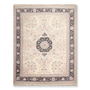 8' x 9'10" Hand Knotted 100% Wool Traditional full pile Oriental Area Rug Ivory