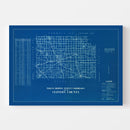 Vintage Map of Clinton County, Indiana 1936