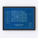 Vintage Map of Clinton County, Indiana 1936