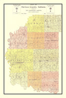 Vintage Map of Daviess County, Indiana 1905