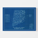 Vintage Map of Dearborn County, Indiana 1936