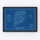 Vintage Map of Dearborn County, Indiana 1936