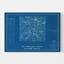 Vintage Map of Delaware County, Indiana 1936