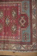 2.5x3 Vintage Distressed Oushak Square Rug