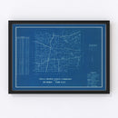 Vintage Map of Dubois County, Indiana 1936