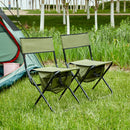 Folding Outdoor Chairs With Storage Bag, Portable Chair For Indoor, Outdoor Camping, Picnics And Fishing by HouseOfZazla