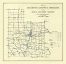 Vintage Map of Fayette County, Indiana 1912