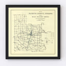 Vintage Map of Fayette County, Indiana 1912