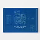 Vintage Map of Fayette County, Indiana 1936