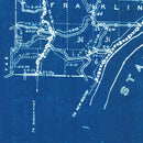 Vintage Map of Floyd County, Indiana 1936