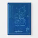 Vintage Map of Fountain County, Indiana 1936