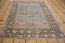 3x4.5 Vintage Distressed Oushak Rug