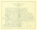 Vintage Map of Fulton County, Indiana 1911