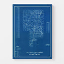 Vintage Map of Fulton County, Indiana 1936