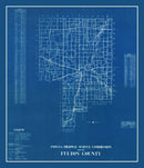 Vintage Map of Fulton County, Indiana 1936