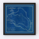 Vintage Gage Lake, IN Map 1923