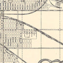 Vintage Map of Gary, Indiana 1928