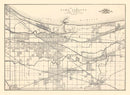Vintage Map of Gary, Indiana 1928