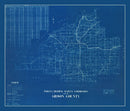 Vintage Map of Gibson County, Indiana 1936