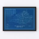 Vintage Map of Gibson County, Indiana 1936