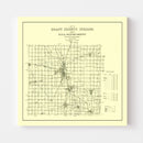 Vintage Map of Grant County, Indiana 1911