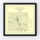 Vintage Map of Grant County, Indiana 1911