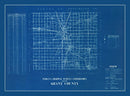 Vintage Map of Grant County, Indiana 1936