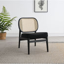 Quinne - Accent Chair With Padded Seat - Black by HouseOfZazla