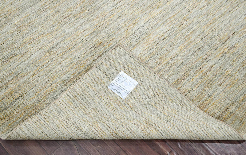 6x9 Beige LoomBloom Hand Knotted Modern & Contemporary Textured Tibetan 100% Wool Oriental Area Rug