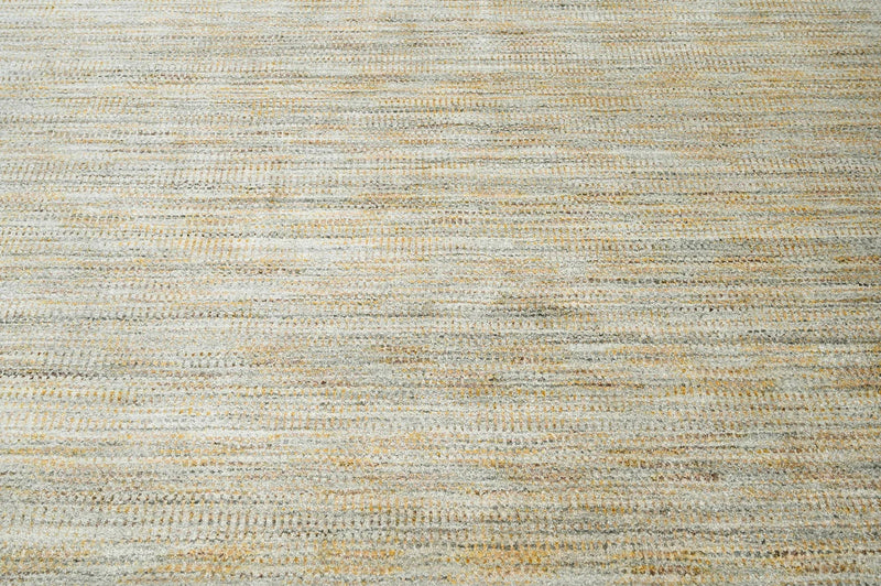 6x9 Beige LoomBloom Hand Knotted Modern & Contemporary Textured Tibetan 100% Wool Oriental Area Rug