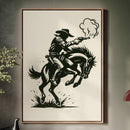 Cowboy Gunfire in the Dust