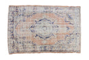 3x4.5 Vintage Distressed Oushak Rug