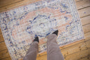 3x4.5 Vintage Distressed Oushak Rug